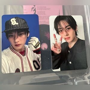 Two Lee Know Photocards (PCs) from the Stray Kids The 4th Album Karma